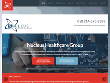 Tablet Screenshot of nucleushealthgroup.com